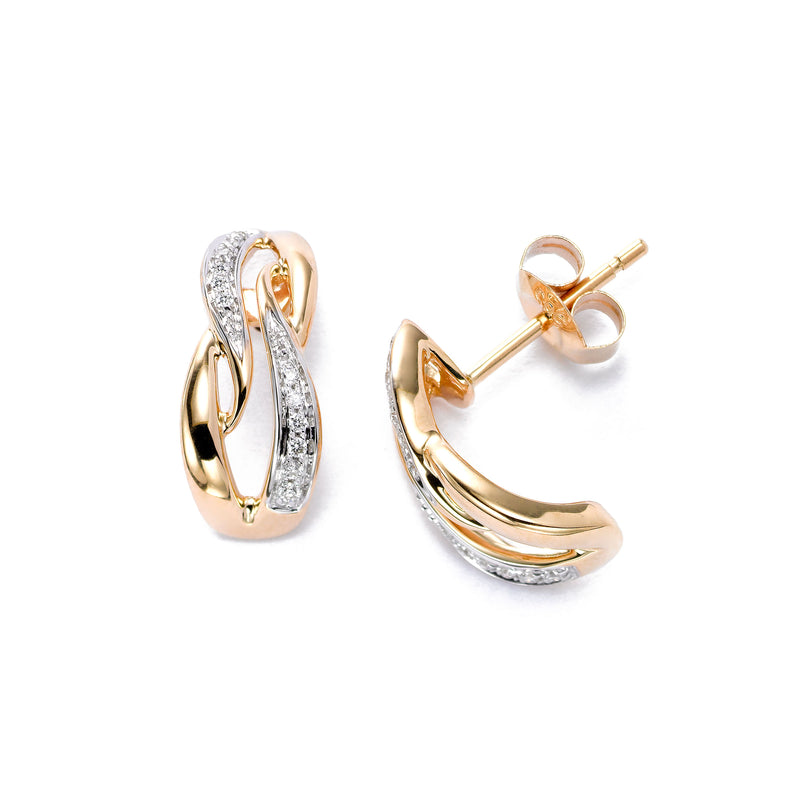 Diamond Hoop Earrings, Diamond Earrings, Yellow Gold Earrings, Hoop Earrings,  Women\'s Earrings – Fortunoff Fine Jewelry