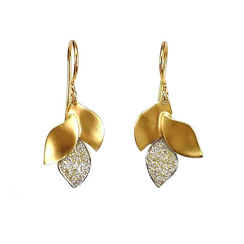 Drop Diamond Earrings With Twisting Design | Jewelry by Johan - Jewelry by  Johan