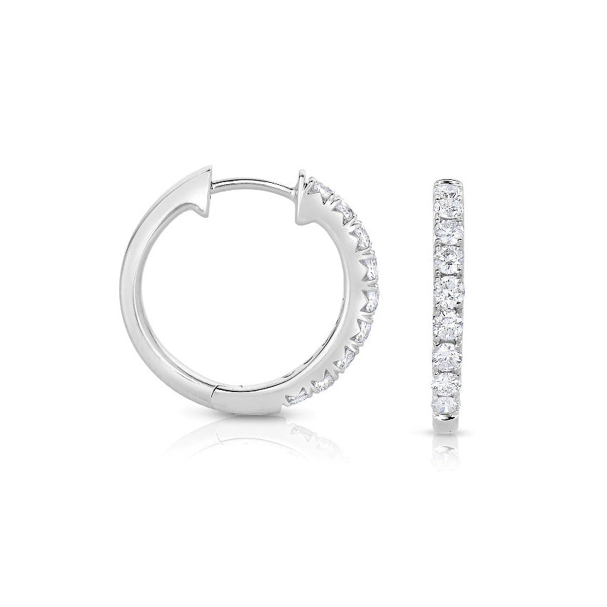Diamond Hoop Earrings - Classic Diamonds