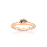 Oval Fancy Brown Diamond Ring, 18K Rose Gold