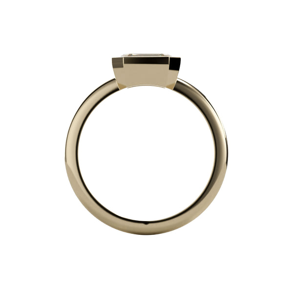 Emerald Cut Diamond Engagement Ring, 1.23 Carats, 14K Yellow Gold ...