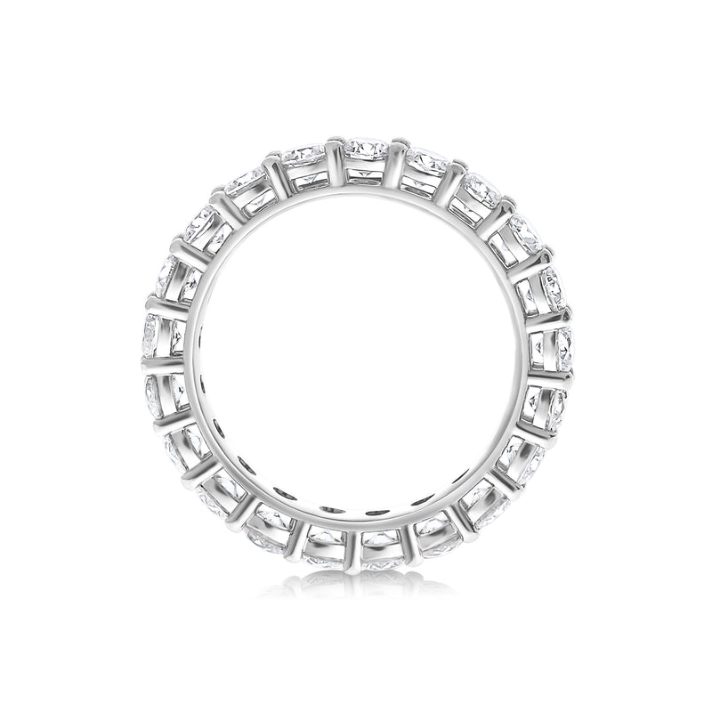Shared Prong Diamond Eternity Band, 2.50 Carats Total, 14K White Gold