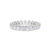 Shared Prong Diamond Eternity Band, 2.50 Carats Total, 14K White Gold