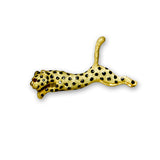 Leopard Pin, 14K Yellow Gold