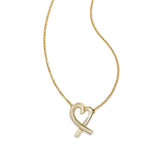 Pre-Owned Heart Necklace, 18K Yellow Gold