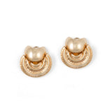 Pre-Owned Shell Design Non-Pierced Earrings, 14K Yellow Gold