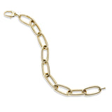 Oval Link Flexible Bracelet, 14K Yellow Gold