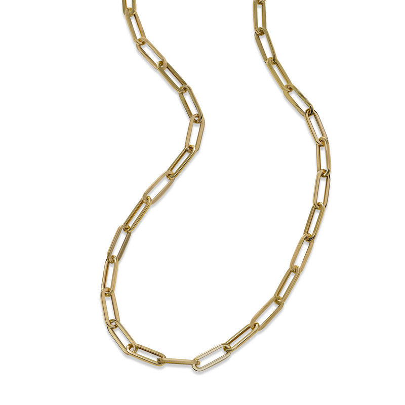 Paperclip Chain, 20 Inches, 14K Yellow Gold