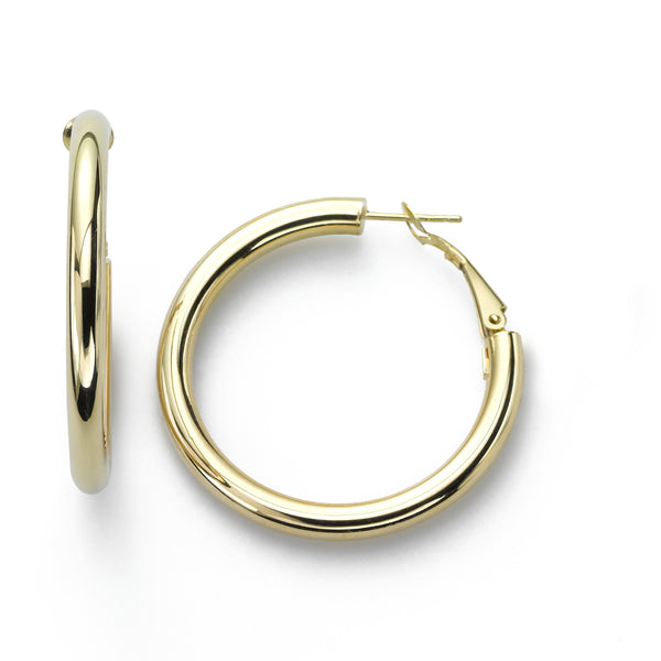 Classic Hoop Earrings, 1 Inch, 14K Yellow Gold – Fortunoff Fine Jewelry