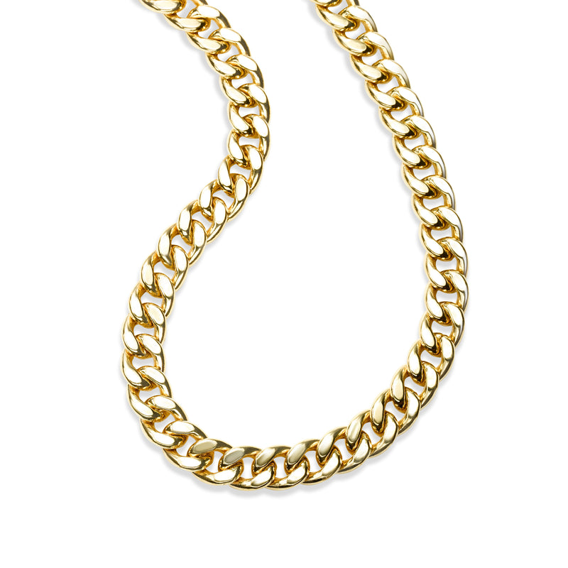 Substantial Cable Link Chain, 18 Inches, 14K Yellow Gold