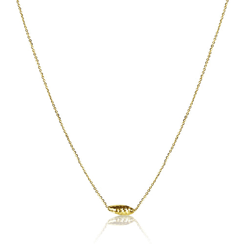 Faceted Movable Bead Necklace, 14K Yellow Gold