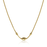 Bead Design Necklace, 14K Yellow Gold