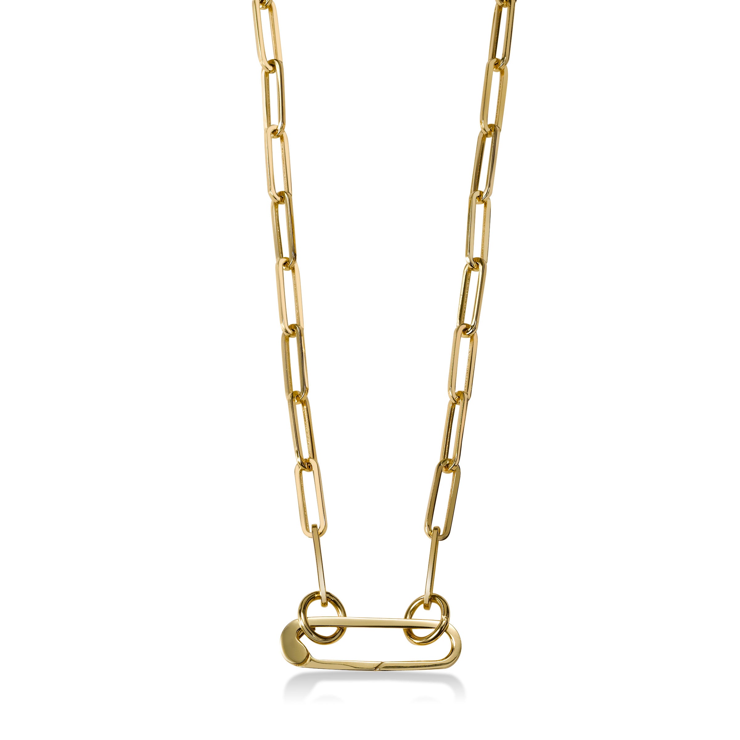 Open Design Paperclip Necklace, 20 Inches, 14K Yellow Gold – Fortunoff Fine  Jewelry