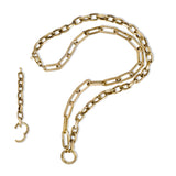 Versatile Link Style "Y" Chain Necklace, 14K Yellow Gold