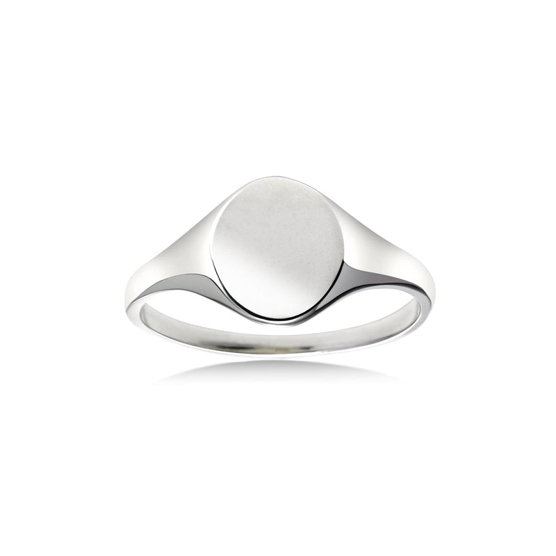 Small Oval Signet Ring, 14K White Gold | Gold Jewelry Stores Long Island –  Fortunoff Fine Jewelry