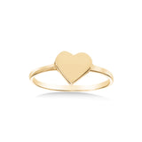 Petite Heart Ring, 14K Yellow Gold