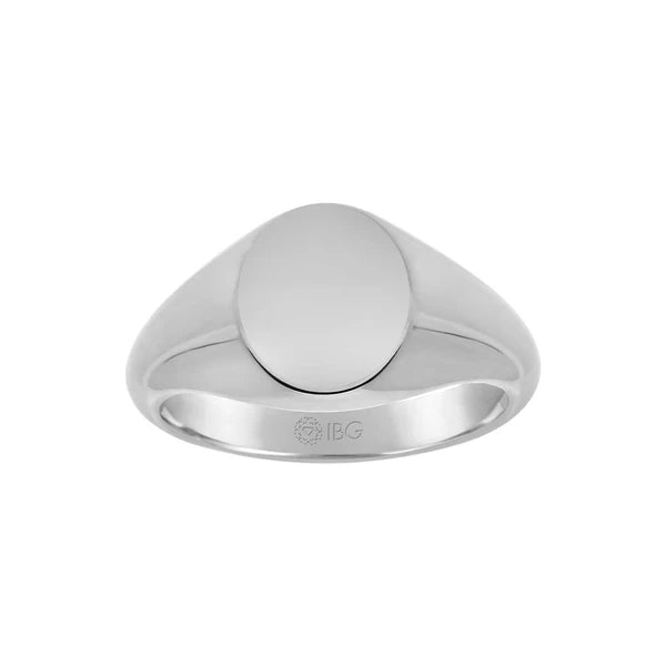 Medium Oval Signet Ring, Sterling Silver and Gold Plating | Silver Jewelry  Stores Long Island – Fortunoff Fine Jewelry