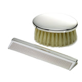 Baby Comb and Brush Set, Sterling Silver