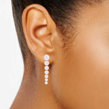 Graduated Cultured Pearl Dangle Earrings, 14K Yellow Gold