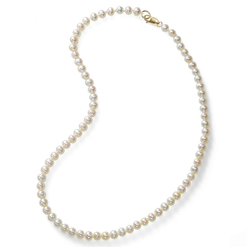 Teen Freshwater Cultured Pearls, 15 Inches, 14K Yellow Gold,