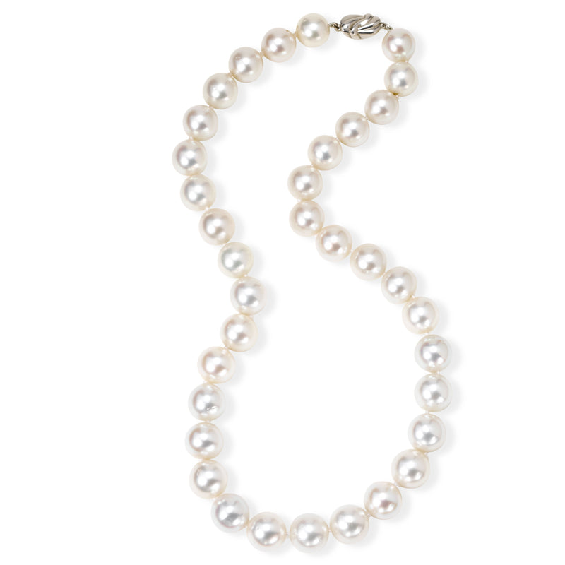 Natural Color White South Sea Cultured Pearls, 18 Inches