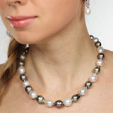 Natural Colors Tahitian and Southe Sea Cultured Pearl Necklace