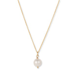 Freshwater Cultured Pearl Drop Pendant, 8 MM, Gold Filled