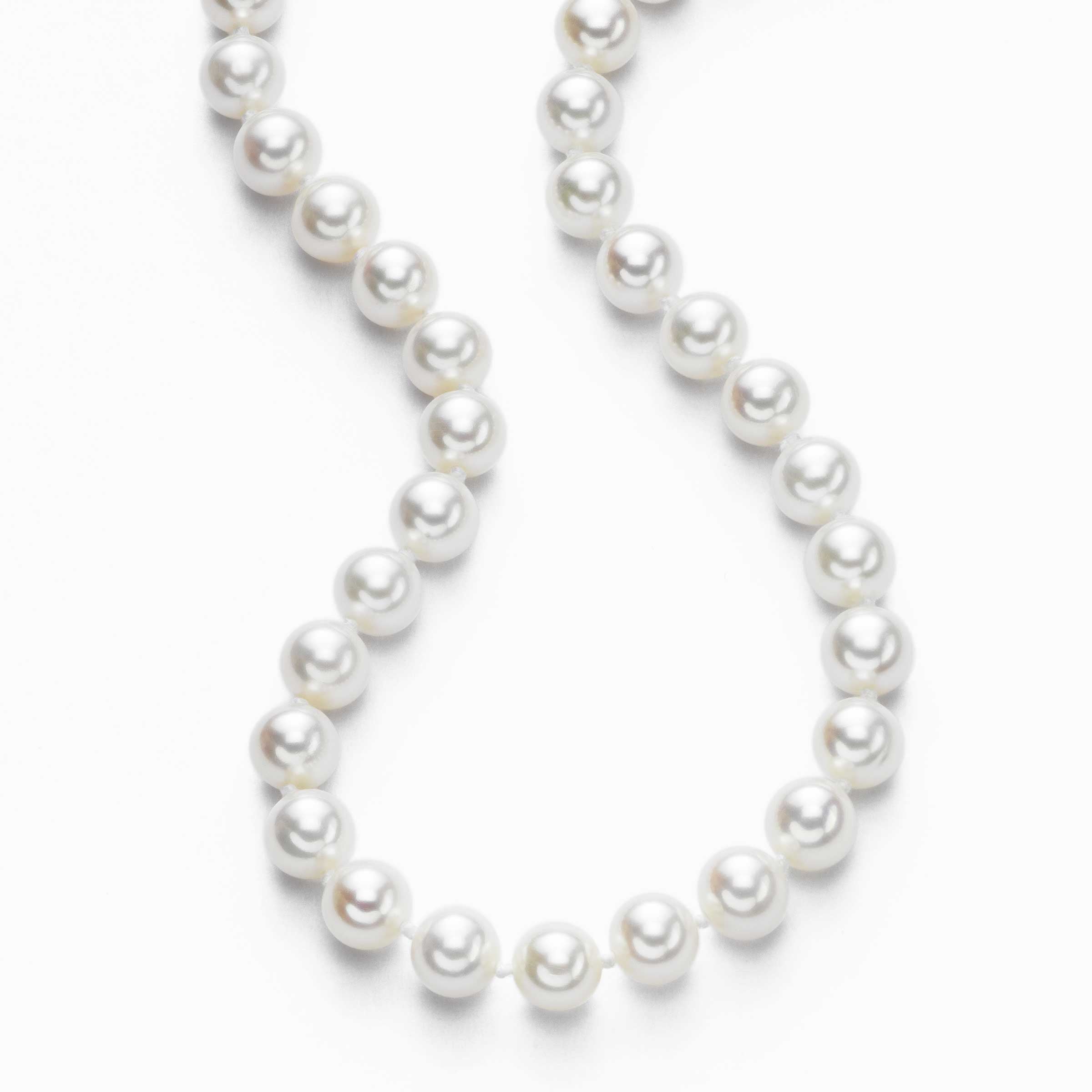 9.5-10.5mm Tri-Color Off Round Large Hole Freshwater Pearls 8 inch 22
