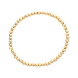Gold Filled Beads, 4 MM, Stretch Bracelet