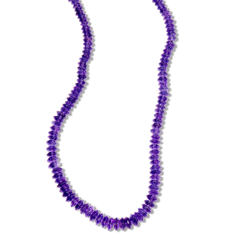 Amethyst Bead Necklace, 16.50 Inches