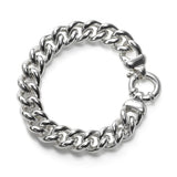 Shiny and Bold Link Bracelet, Sterling Silver