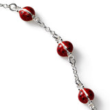 Child's Ladybug Bracelet, Sterling Silver, 5.50 inches
