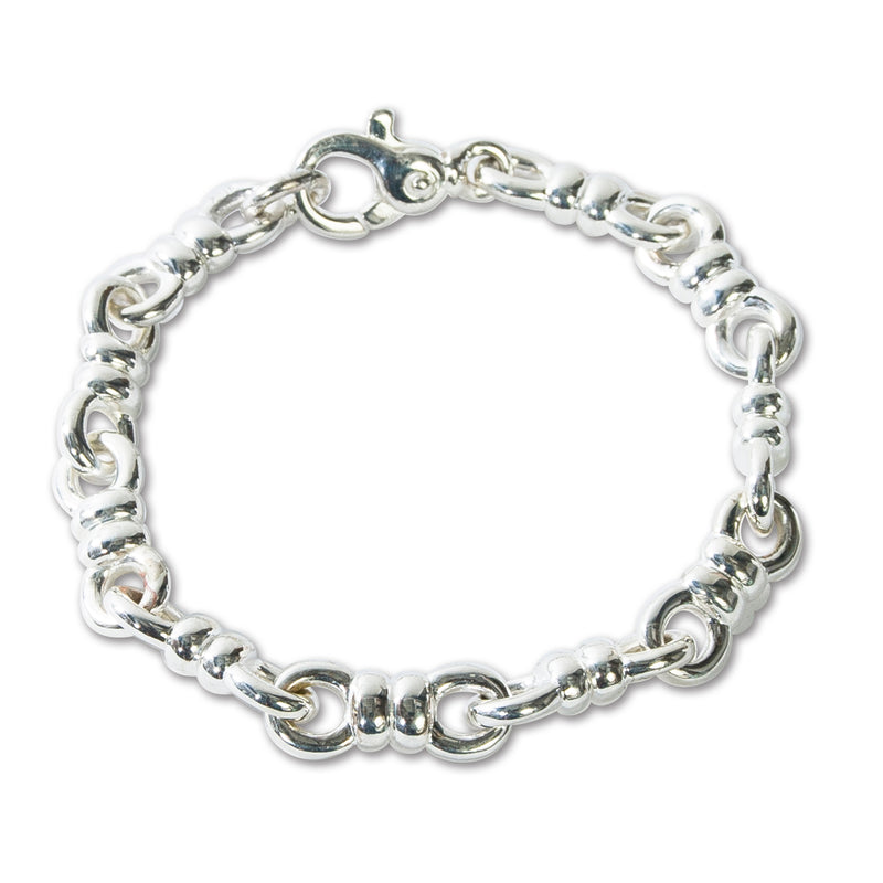 Wrapped Infinity Link Bracelet, Sterling Silver