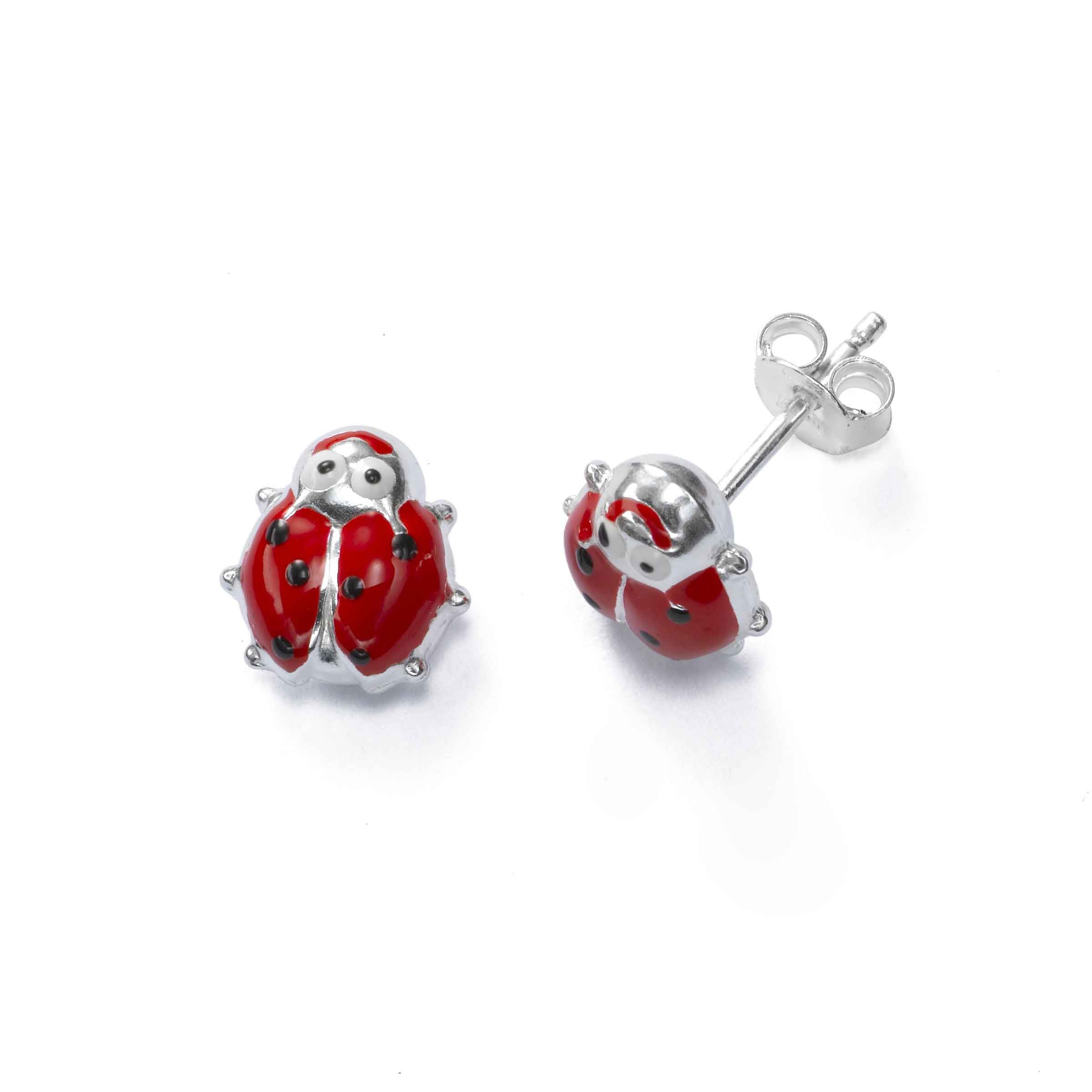 Classic Ladybug Toddler / Kids / Girls Jewelry Set - Sterling Silver