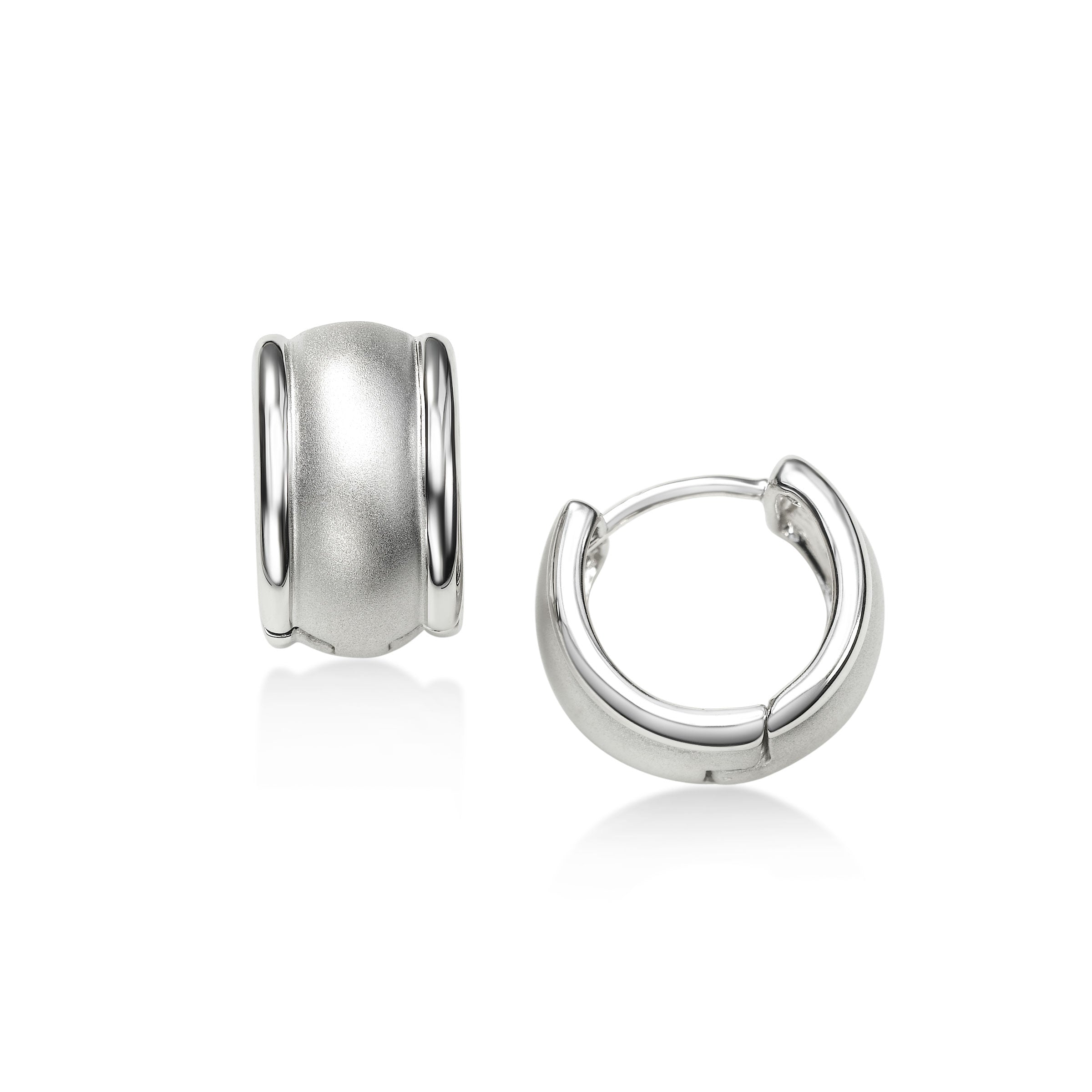 925 Sterling Silver Round Earring AUPE-310 – Auory