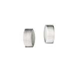 Brushed On-The-Ear Earrings, Sterling Silver