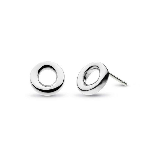 Bevel Cirque Open Circle Stud Earrings, Sterling Silver