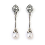 Freshwater Cultured Pearl Dangle Earrings, Sterling Silver