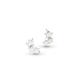 Stargazer Galaxy Tiny Stud Earrings, Sterling Silver