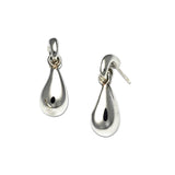 Teardrop Dangle Earrings, Sterling Silver