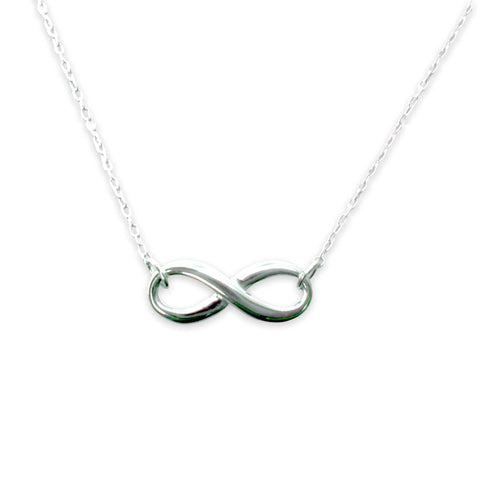 Infinity Symbol Necklace, Sterling Silver