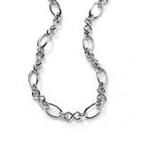 Open Link Necklace, 18 Inches, Sterling Silver
