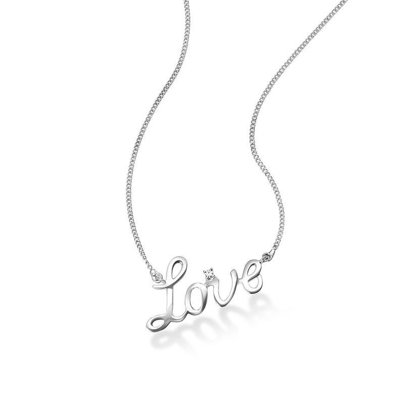 Love Necklace, Sterling Silver