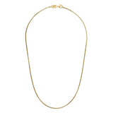 Round Box Silk Design Necklace, Sterling with 18K Yellow Gold Plating