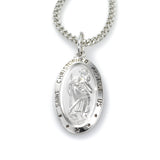 Saint Christopher Medal, Sterling Silver and Stainless Steel