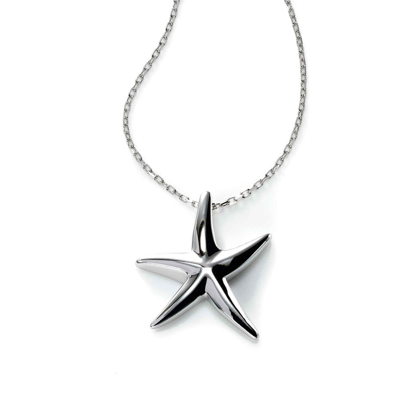 Starfish Pendant, Sterling Silver