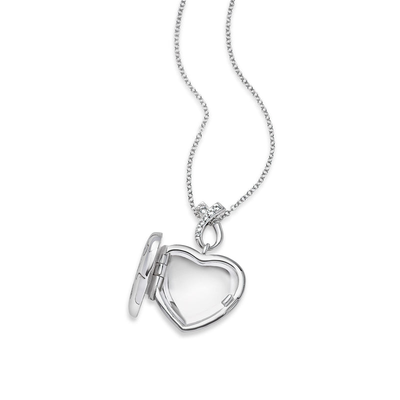 Heart Shaped Autism Puzzle Piece Locket, Sterling Silver