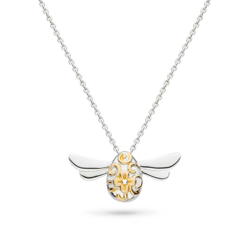 Blossom Flyte Honey Bee Midi Necklace, Sterling and Gold Plating