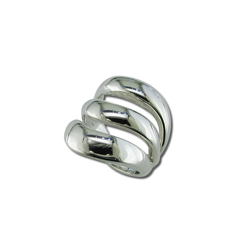 Three Strand Open Design Ring, Sterling Silver