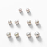 Classic Cultured Akoya Pearl Earrings, 6.5 MM, 14K White Gold